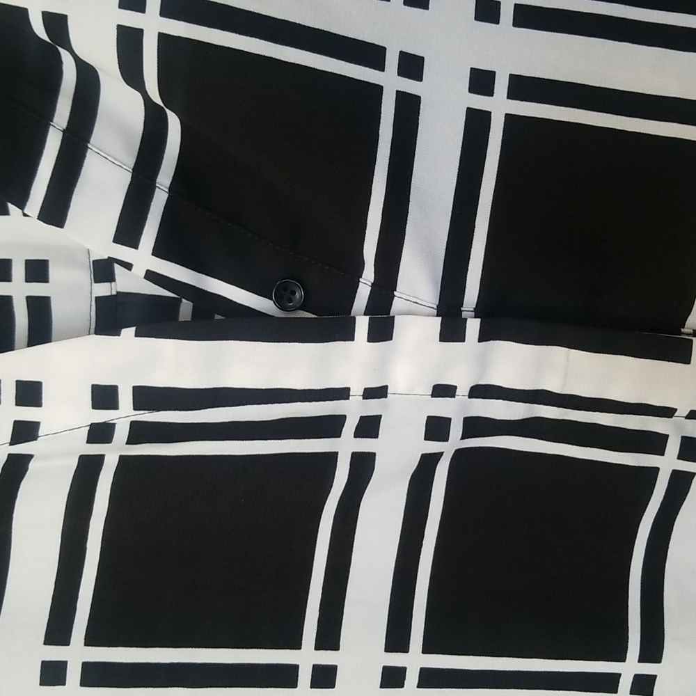 Gianni Bini Black & White Tunic Sz Large - Picture 3 of 5
